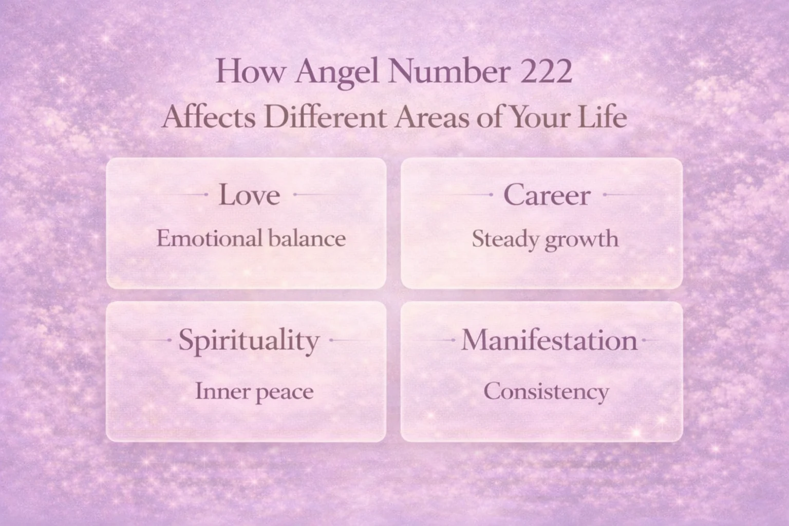 How Angel Number 222 Affects Different Areas of Your Life