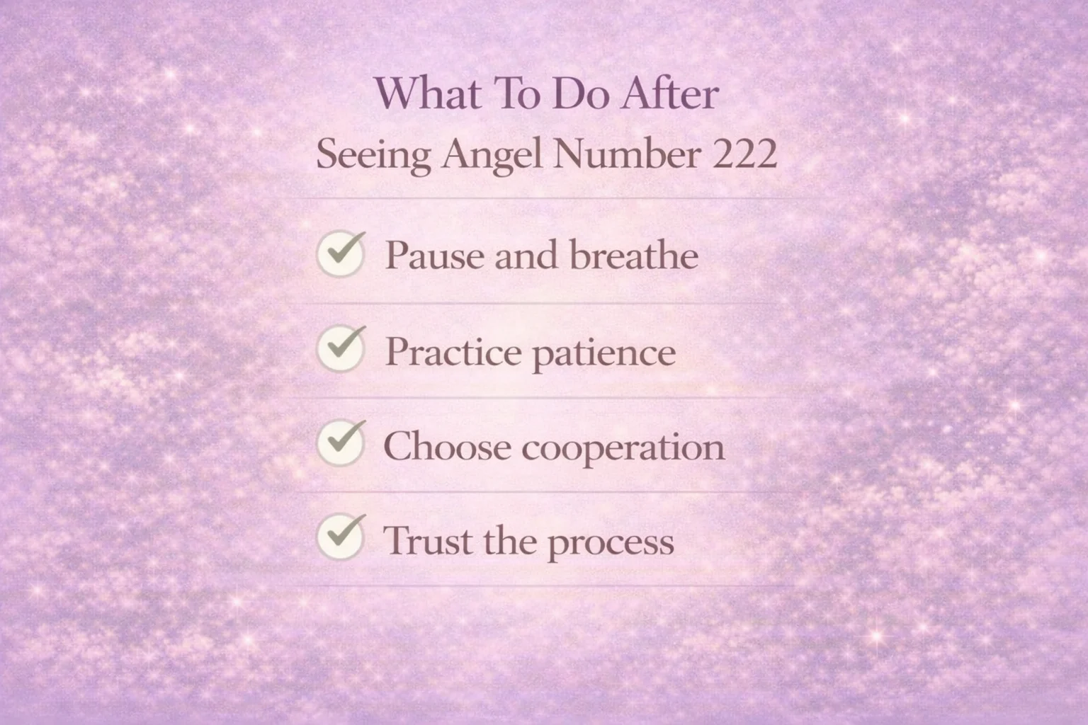 What To Do After Seeing Angel Number 222