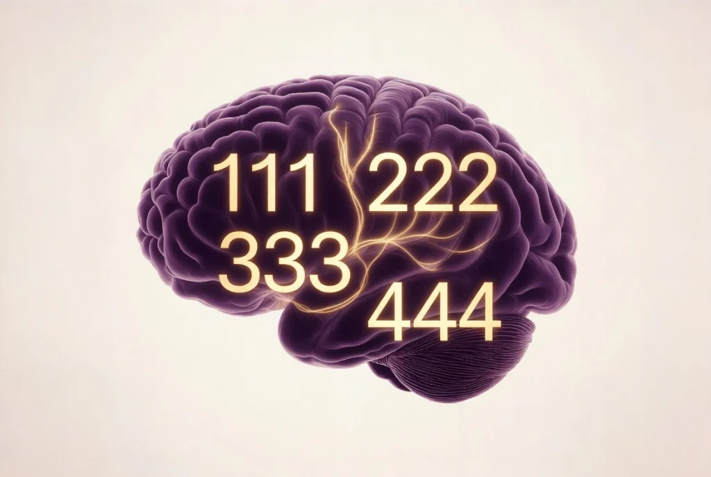 brain noticing repeating numbers — confirmation bias and angel numbers